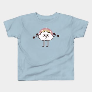 cloud workout Kids T-Shirt